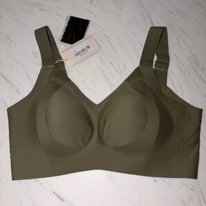 Forlest macha green nancy slid print jelly gel bra 2xl new nwt wire free support